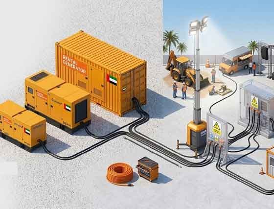 rental generator in uae