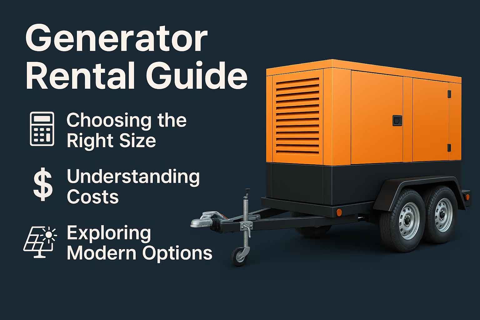 When Should You Rent a Temporary Generator?
