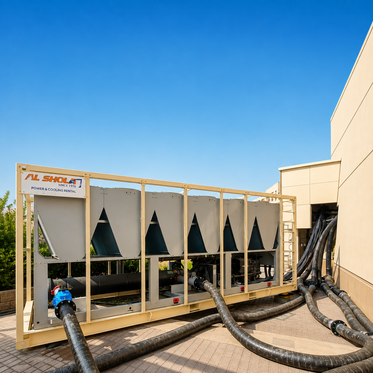 concrete cooling chiller rental uae